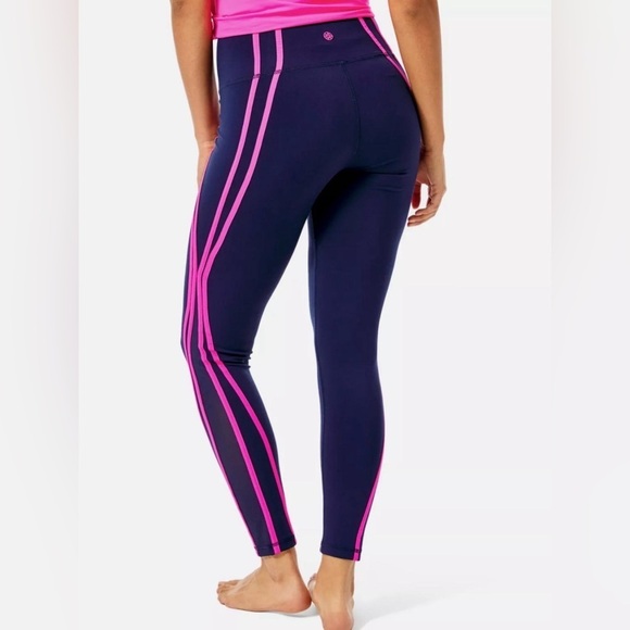 NWT Lilly Pulitzer Weekender High Ride Leggings in True Navy - Picture 3 of 14